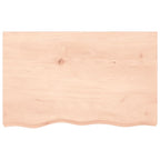 Vidaxl wastafelblad 80x50x(2-4) cm onbehandeld massief hout