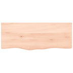 Vidaxl wastafelblad 100x40x(2-4) cm onbehandeld massief hout