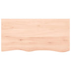 Vidaxl wastafelblad 100x50x2 cm onbehandeld massief hout
