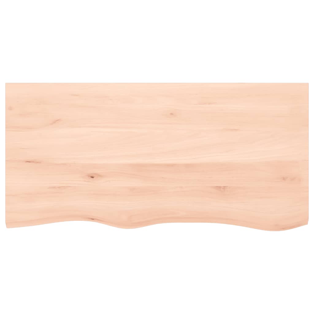 Vidaxl wastafelblad 100x50x2 cm onbehandeld massief hout