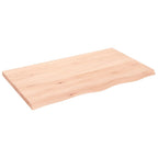 Vidaxl wastafelblad 100x60x(2-4) cm onbehandeld massief hout