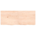 Vidaxl wastafelblad 120x50x(2-4) cm onbehandeld massief hout