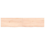 Vidaxl wastafelblad 140x30x(2-4) cm onbehandeld massief hout