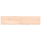 Vidaxl wastafelblad 140x30x(2-6) cm onbehandeld massief hout