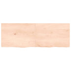 Vidaxl wastafelblad 140x50x(2-4) cm onbehandeld massief hout
