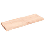 Vidaxl wastafelblad 140x50x(2-6) cm onbehandeld massief hout
