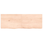 Vidaxl wastafelblad 140x50x(2-6) cm onbehandeld massief hout