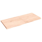 Vidaxl wastafelblad 140x60x(2-4) cm onbehandeld massief hout