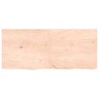 Vidaxl wastafelblad 140x60x(2-4) cm onbehandeld massief hout