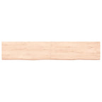 Vidaxl wastafelblad 160x30x(2-4) cm onbehandeld massief hout