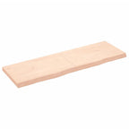 Vidaxl wastafelblad 160x50x(2-6) cm onbehandeld massief hout