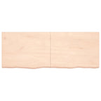 VidaXL Wastafelblad 160x60x(2-4) cm onbehandeld massief hout