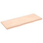 Vidaxl wastafelblad 160x60x(2-6) cm onbehandeld massief hout