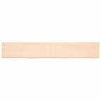 Vidaxl wastafelblad 180x30x(2-4) cm onbehandeld massief hout