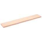 Vidaxl wastafelblad 180x30x(2-6) cm onbehandeld massief hout