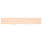 Vidaxl wastafelblad 180x30x(2-6) cm onbehandeld massief hout