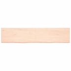 Vidaxl wastafelblad 180x40x(2-4) cm onbehandeld massief hout