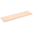 Vidaxl wastafelblad 180x50x(2-4) cm onbehandeld massief hout