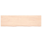 Vidaxl wastafelblad 180x50x(2-6) cm onbehandeld massief hout