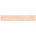 VidaXL Wastafelblad 200x30x(2-4) cm onbehandeld massief hout