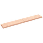 Vidaxl wastafelblad 200x30x(2-6) cm onbehandeld massief hout