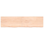 Vidaxl wastafelblad 200x50x(2-6) cm onbehandeld massief hout