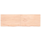 Vidaxl wastafelblad 200x60x(2-6) cm onbehandeld massief hout