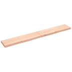 Vidaxl wastafelblad 220x30x(2-6) cm onbehandeld massief hout