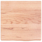 Vidaxl wastafelblad 40x40x(2-4) cm behandeld massief hout lichtbruin