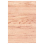 Vidaxl wastafelblad 40x60x2 behandeld massief hout lichtbruin
