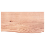 Vidaxl wastafelblad 60x30x(2-4) cm behandeld massief hout lichtbruin