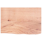 Vidaxl wastafelblad 60x40x2 behandeld massief hout lichtbruin