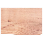 Vidaxl wastafelblad 60x40x(2-4) cm behandeld massief hout lichtbruin