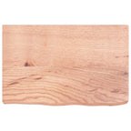 Vidaxl wastafelblad 60x40x(2-6) cm behandeld massief hout lichtbruin