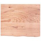 Vidaxl wastafelblad 60x50x(2-4) cm behandeld massief hout lichtbruin
