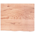 Vidaxl wastafelblad 60x50x(2-6) cm behandeld massief hout lichtbruin