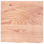 Vidaxl wastafelblad 60x60x2 behandeld massief hout lichtbruin