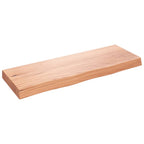 Vidaxl wastafelblad 80x30x(2-6) cm behandeld massief hout lichtbruin