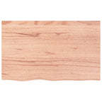 Vidaxl wastafelblad 80x50x2 behandeld massief hout lichtbruin