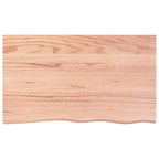 Vidaxl wastafelblad 100x60x2 behandeld massief hout lichtbruin