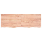 Vidaxl wastafelblad 120x40x(2-4) cm behandeld massief hout lichtbruin