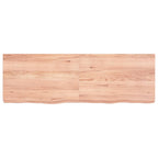 Vidaxl wastafelblad 120x40x(2-6) cm behandeld massief hout lichtbruin