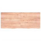Vidaxl wastafelblad 120x50x(2-4) cm behandeld massief hout lichtbruin
