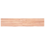 Vidaxl wastafelblad 160x30x(2-6) cm behandeld massief hout lichtbruin