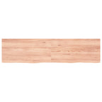 Vidaxl wastafelblad 160x40x(2-4) cm behandeld massief hout lichtbruin
