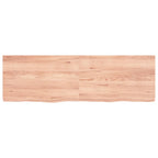 Vidaxl wastafelblad 160x50x(2-6) cm behandeld massief hout lichtbruin
