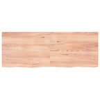 Vidaxl wastafelblad 160x60x(2-4) cm behandeld massief hout lichtbruin