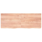 Vidaxl wastafelblad 160x60x(2-6) cm behandeld massief hout lichtbruin