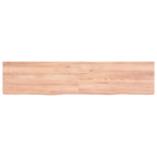 Vidaxl wastafelblad 180x40x(2-6) cm behandeld massief hout lichtbruin