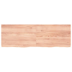 Vidaxl wastafelblad 180x60x(2-6) cm behandeld massief hout lichtbruin